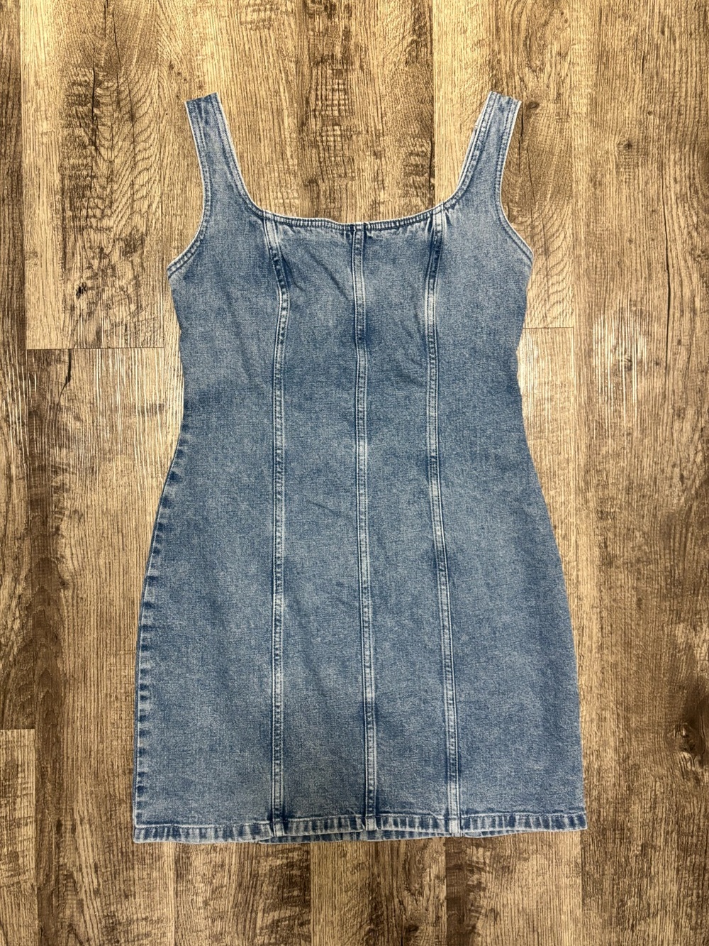 Abercrombie & Fitch Light Wash Denim Dress